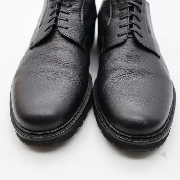 Theory Oxford Pebble Leather Men\'s Size 9.5 Black Lace-Up Dress Shoes main image 4